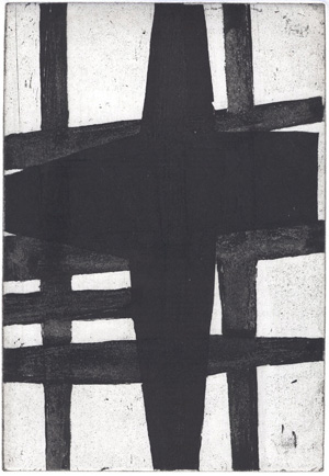 Philippe Vandenberg, etching for Exil de Peintre, Ergo Pers, 2003