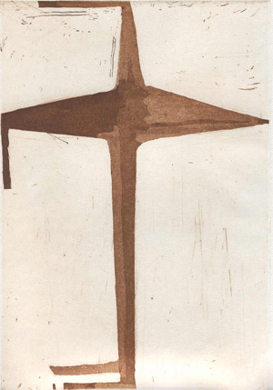 Philippe Vandenberg, etching for Exil de Peintre, Ergo Pers, 2003
[printer's proof by Henrie Hemelsoet]

