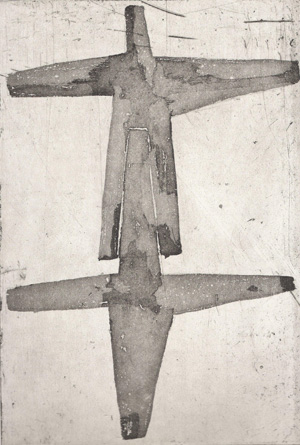 Philippe Vandenberg, etching for Exil de Peintre, Ergo Pers, 2003